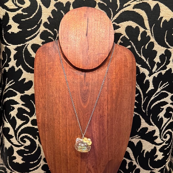 Hello Kitty 🐱 With Stars ⭐️ Inside Necklace - Picture 1 of 3